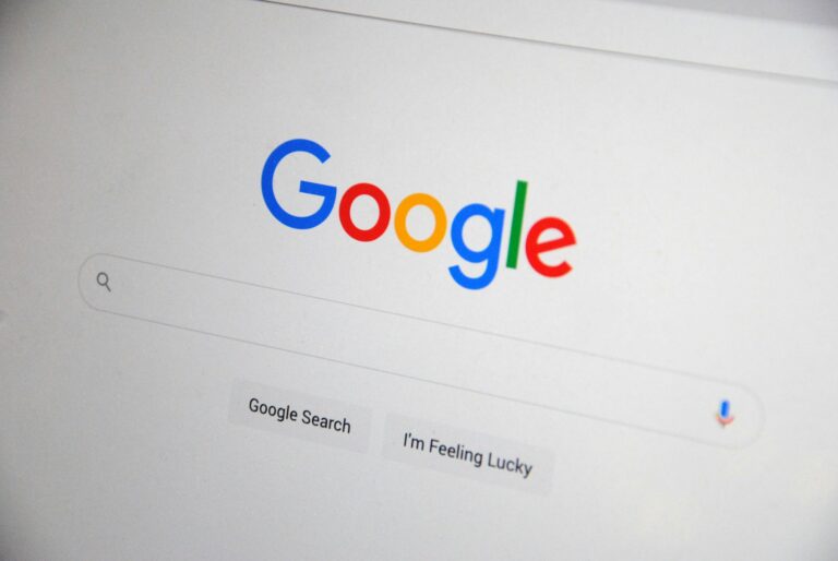 Google search homepage representing zero-click search results optimization