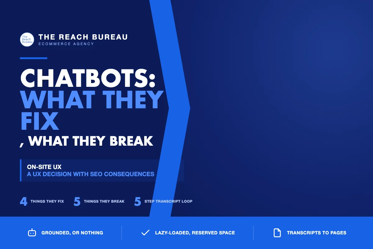 Ecommerce chatbots: what they fix and what they break