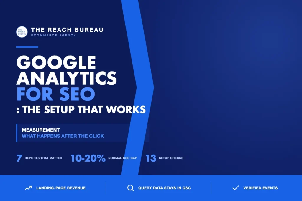 Google Analytics for Ecommerce SEO: The Setup That Works