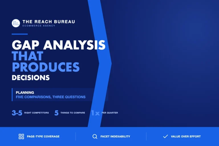 A competitor gap analysis that produces decisions, not a spreadsheet