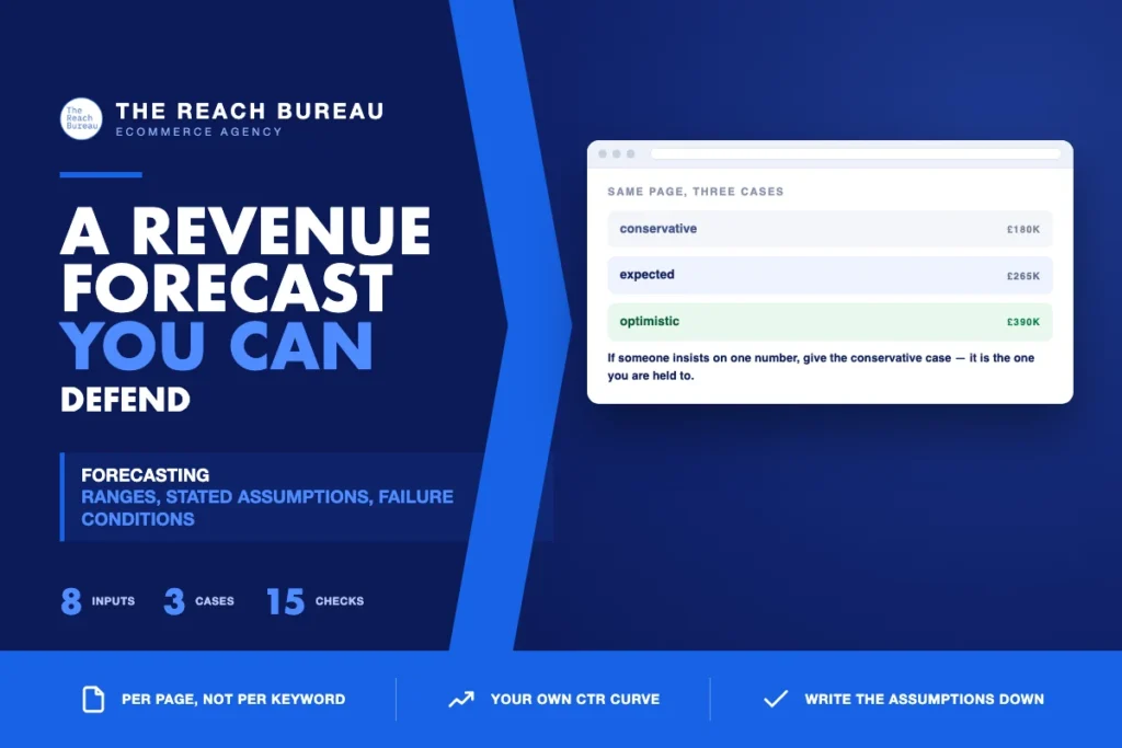 SEO Revenue Forecast: Building One You Can Defend