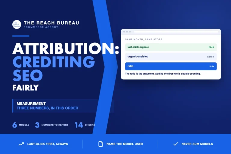 SEO attribution: crediting the channel fairly