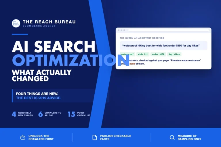 AI search optimization for ecommerce stores