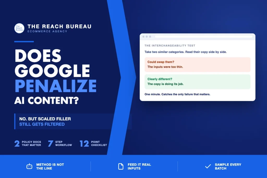 Does Google Penalize AI Content? What It Means for Ecommerce Category Pages