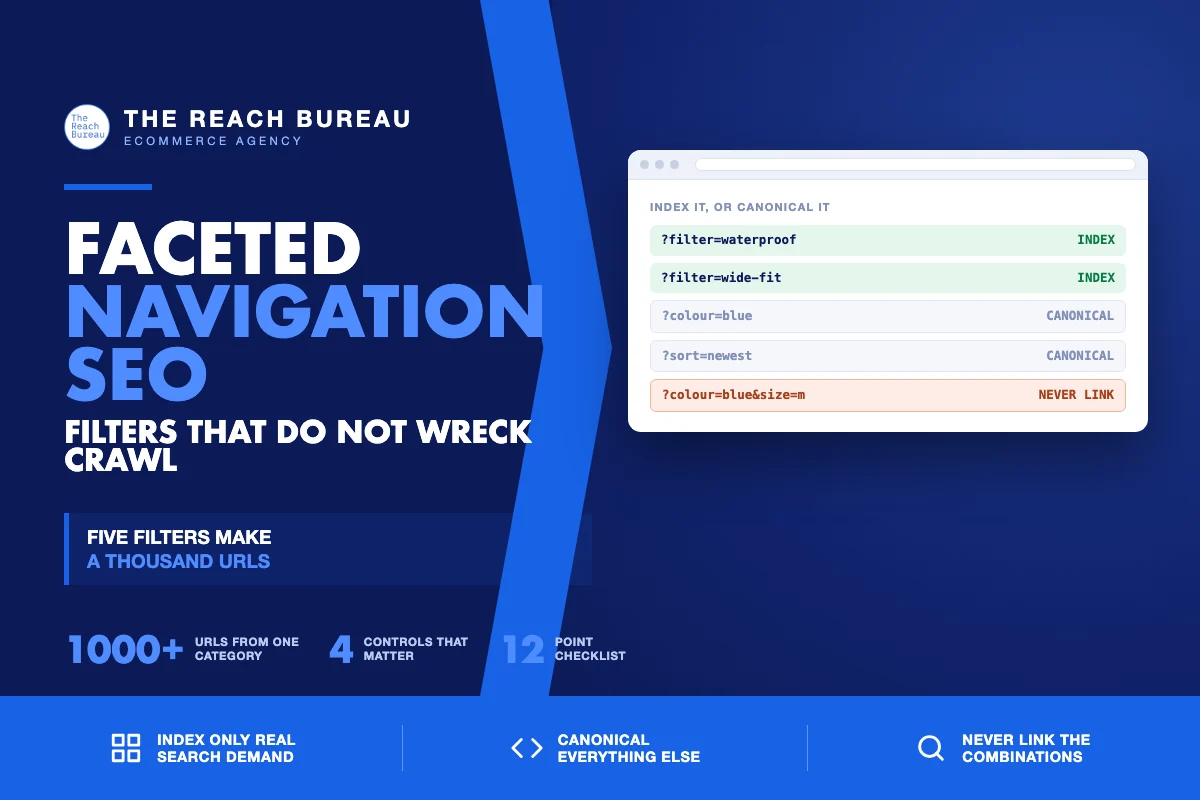 Faceted navigation SEO for ecommerce stores
