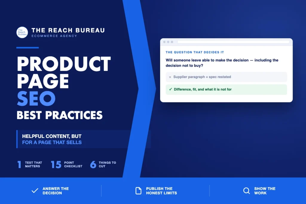 Product Page SEO Best Practices: What Helpful Content Means for Ecommerce