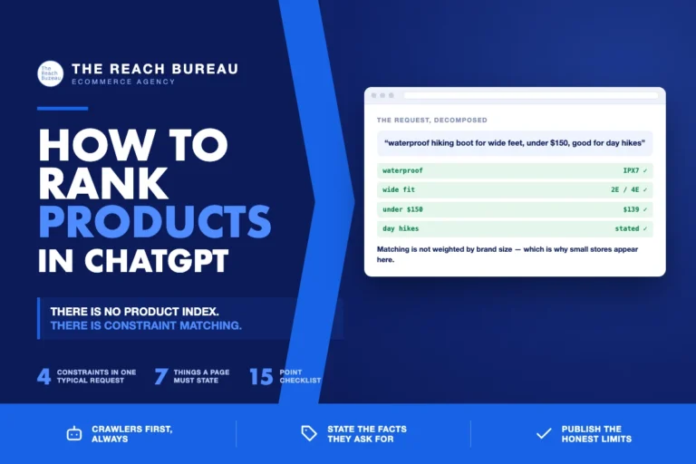 Ranking ecommerce products in ChatGPT and AI shopping answers
